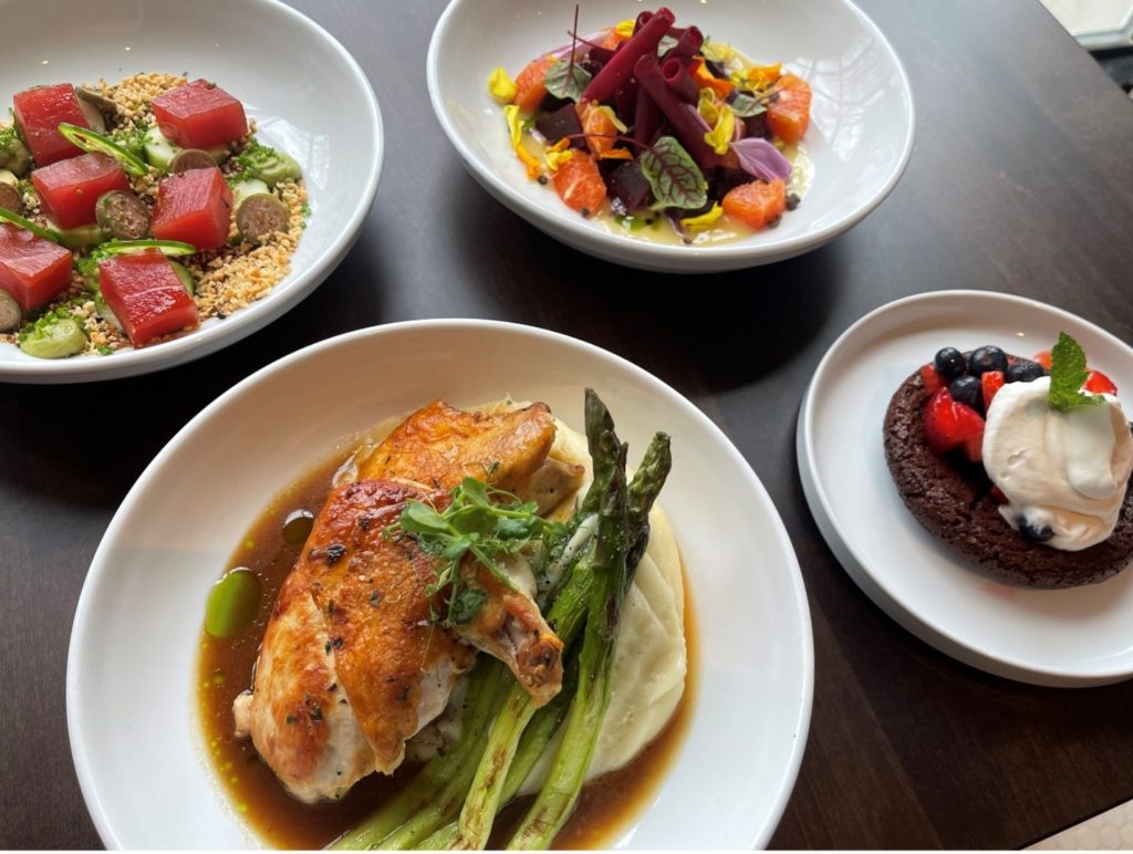 Plated FOOD Sams of Gedney Way Semi Private Loft Area Private Events White Plains NY